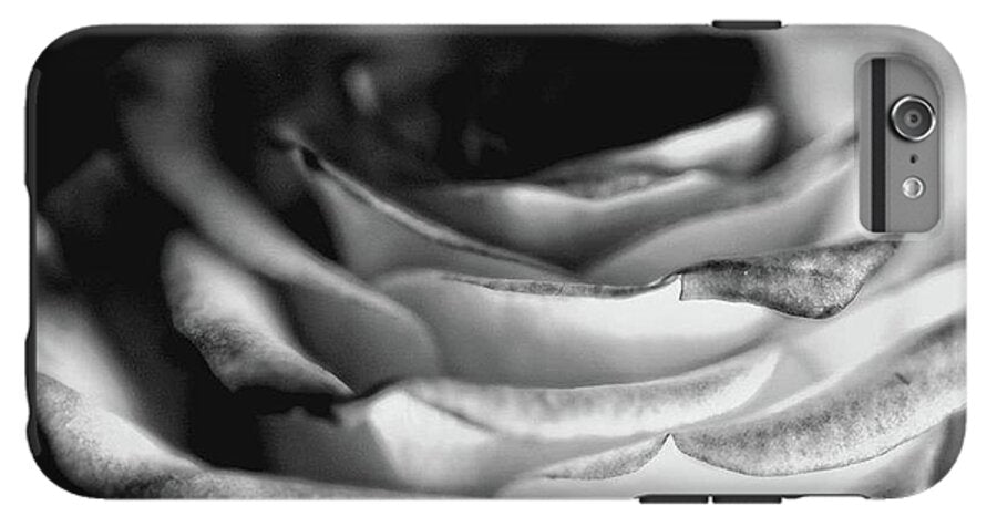 Light Black and White Rose - Phone Case