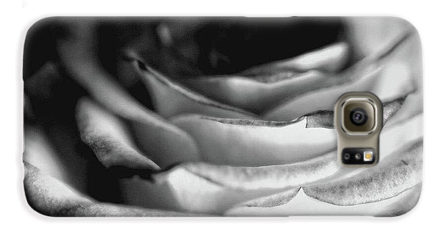 Light Black and White Rose - Phone Case
