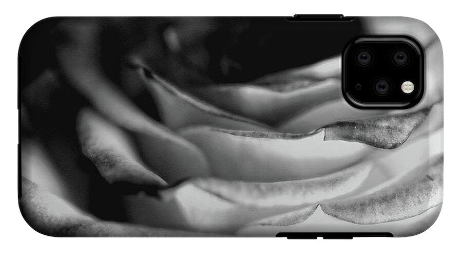 Light Black and White Rose - Phone Case
