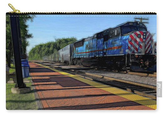 Local Train Fox Lake - Zip Pouch