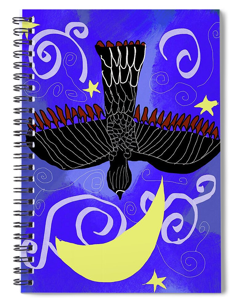 Night Hawk - Spiral Notebook