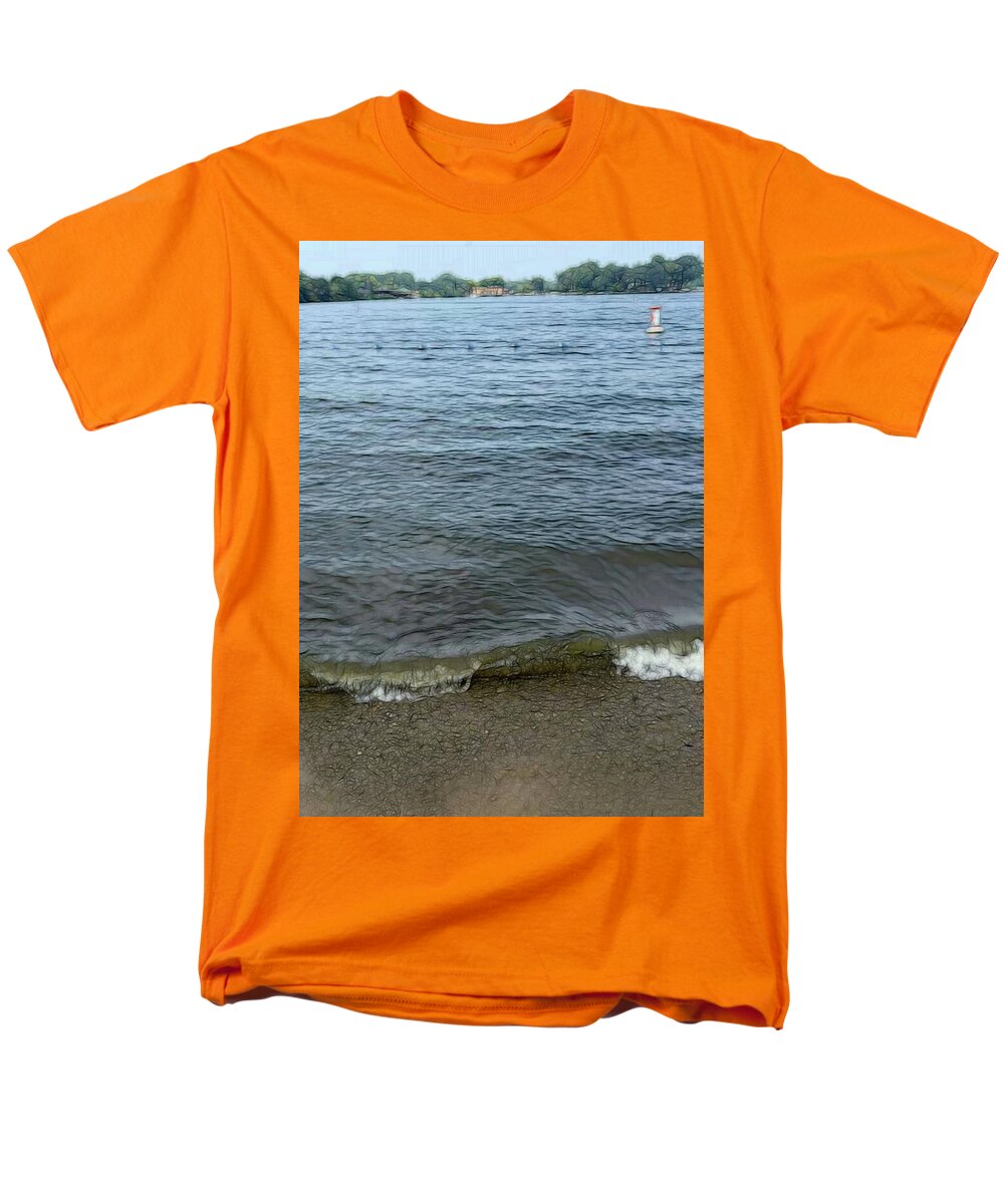 Nippersink Lake in August - Men's T-Shirt  (Regular Fit)