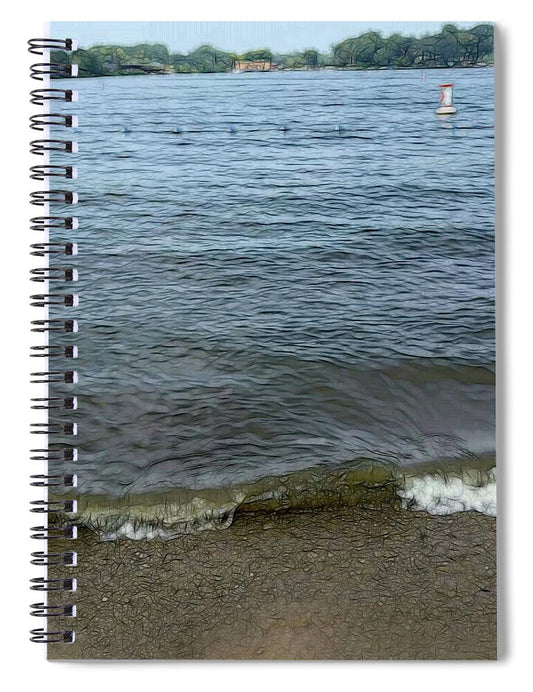 Nippersink Lake in August - Spiral Notebook