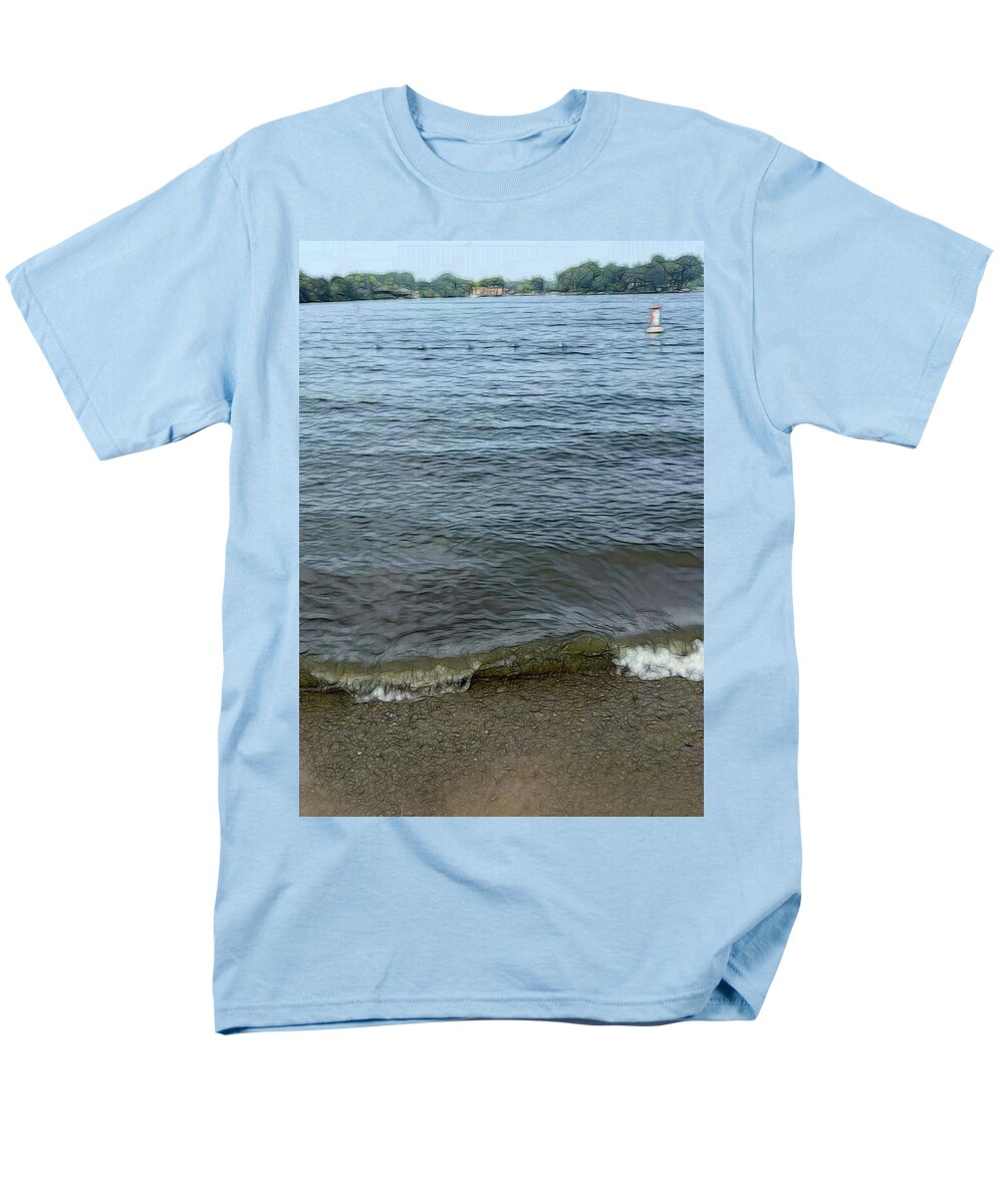 Nippersink Lake in August - Men's T-Shirt  (Regular Fit)