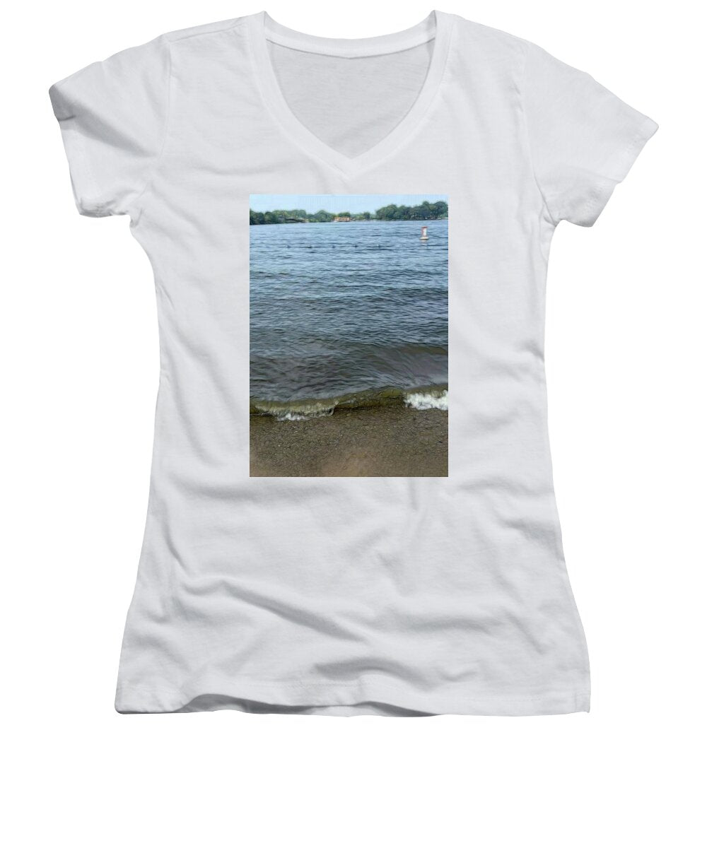 Nippersink Lake in August - Women's V-Neck
