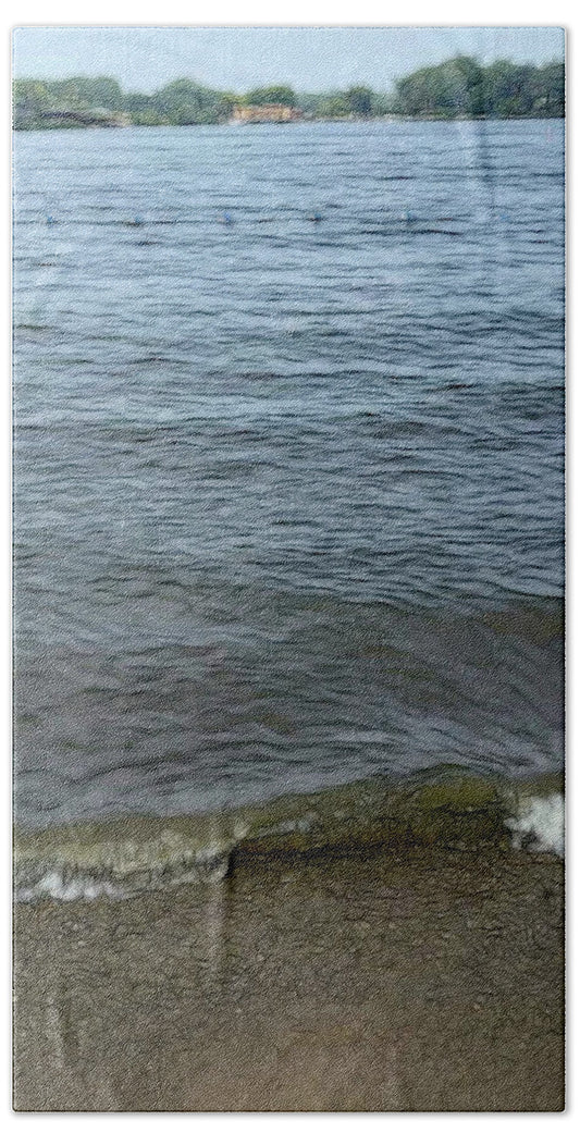 Nippersink Lake in August - Bath Towel