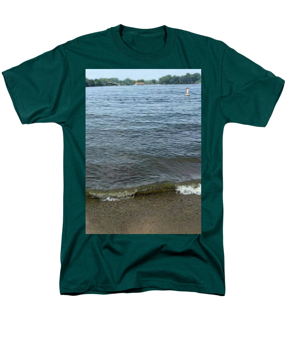 Nippersink Lake in August - Men's T-Shirt  (Regular Fit)