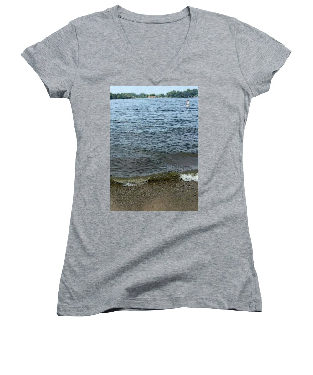 Nippersink Lake in August - Women's V-Neck