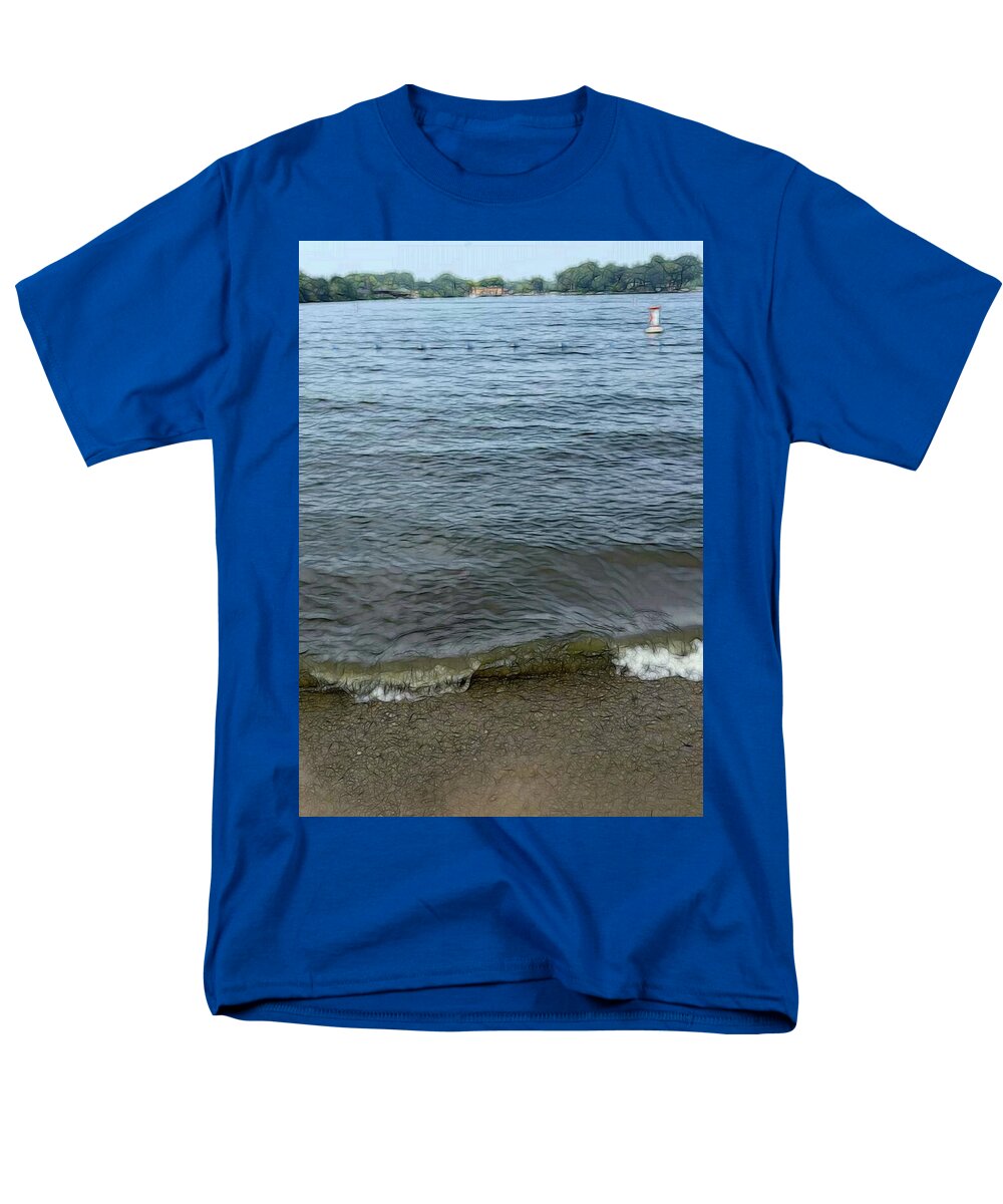 Nippersink Lake in August - Men's T-Shirt  (Regular Fit)