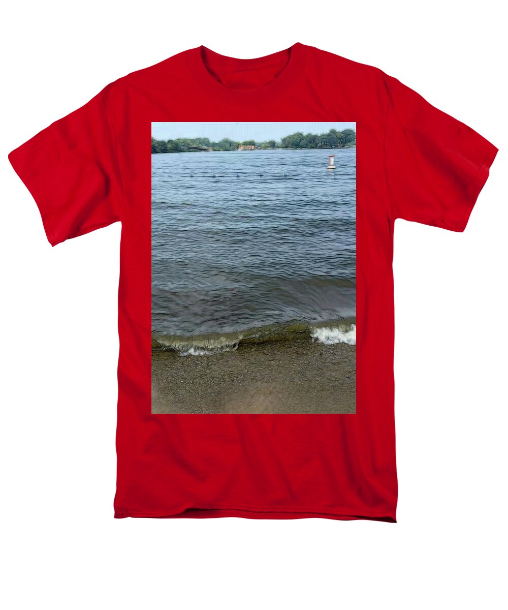 Nippersink Lake in August - Men's T-Shirt  (Regular Fit)