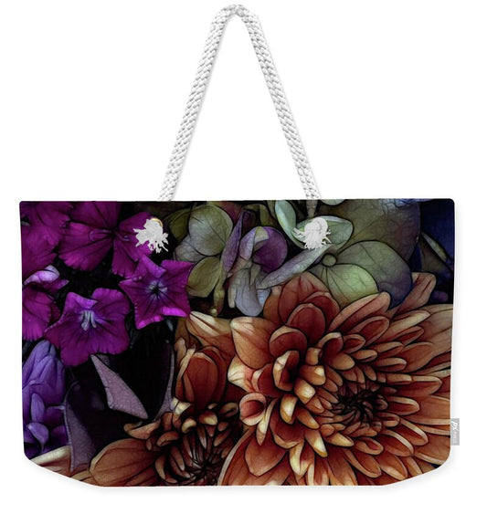 October Flowers 1 - Weekender Tote Bag