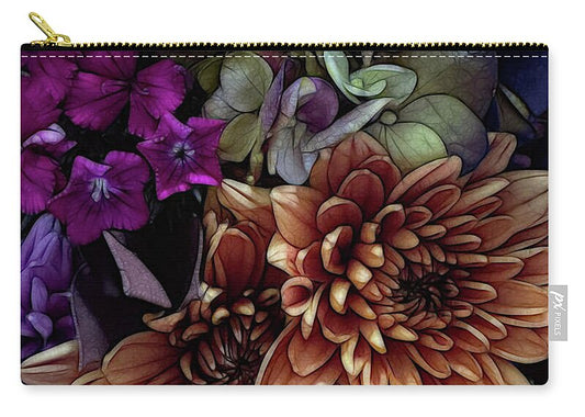 October Flowers 1 - Zip Pouch