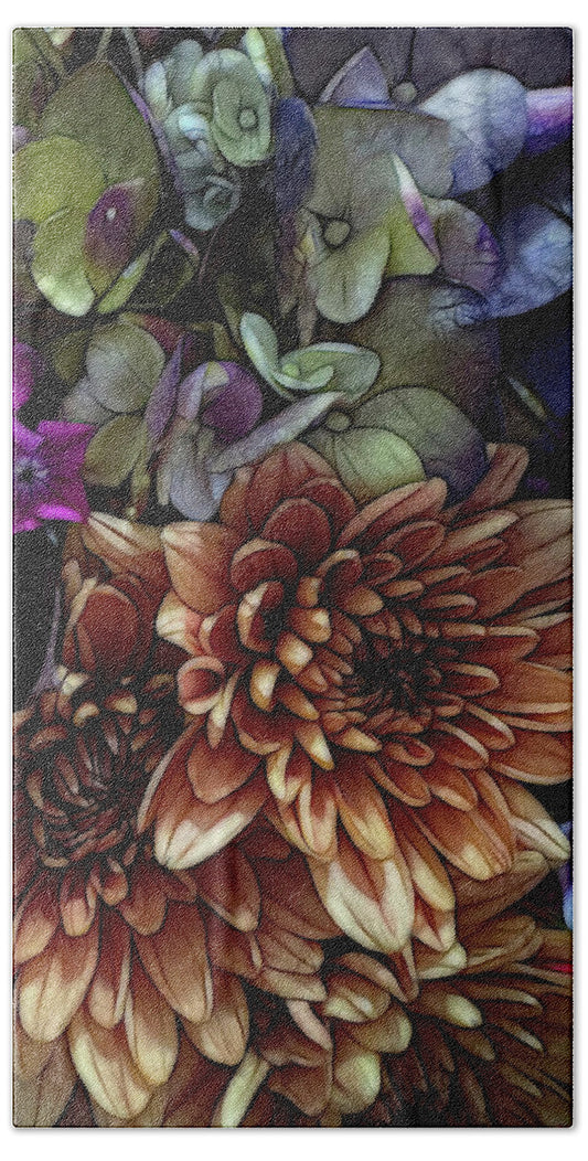 October Flowers 1 - Beach Towel