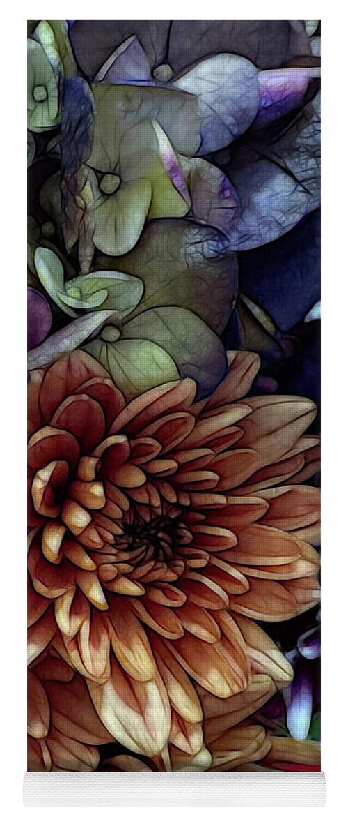 October Flowers 1 - Yoga Mat