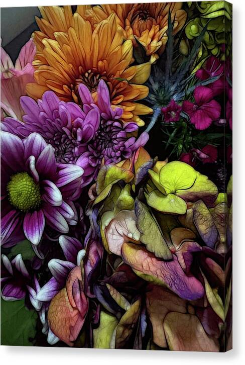 October Flowers 6 - Canvas Print