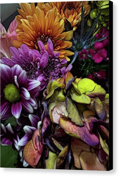 October Flowers 6 - Canvas Print