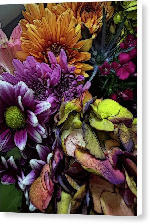 October Flowers 6 - Canvas Print