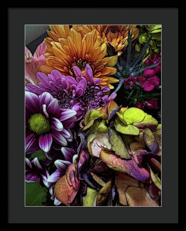 October Flowers 6 - Framed Print