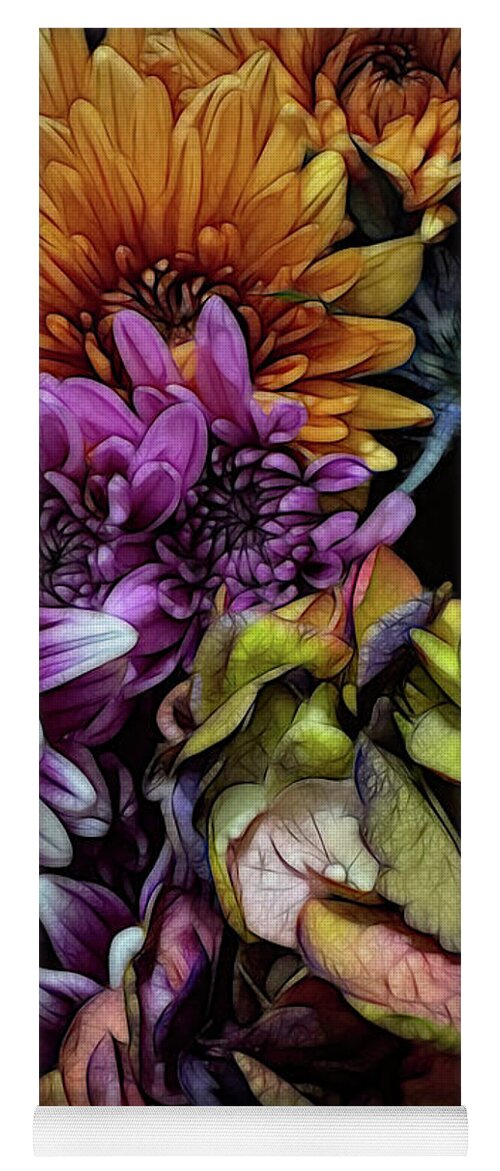 October Flowers 6 - Yoga Mat