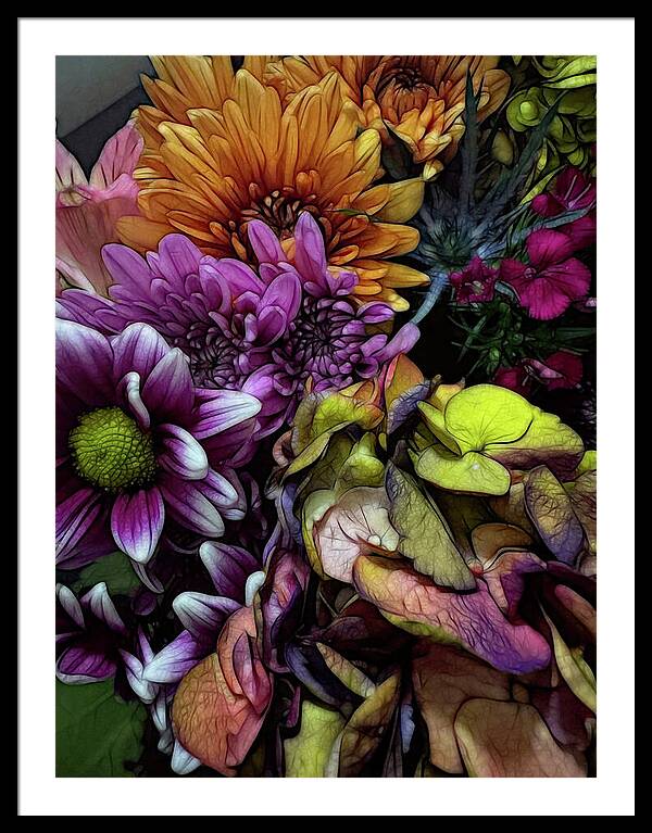 October Flowers 6 - Framed Print