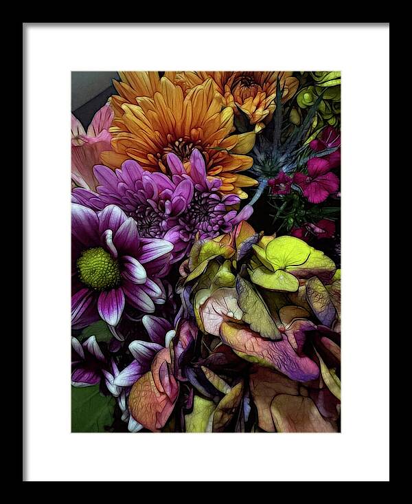 October Flowers 6 - Framed Print