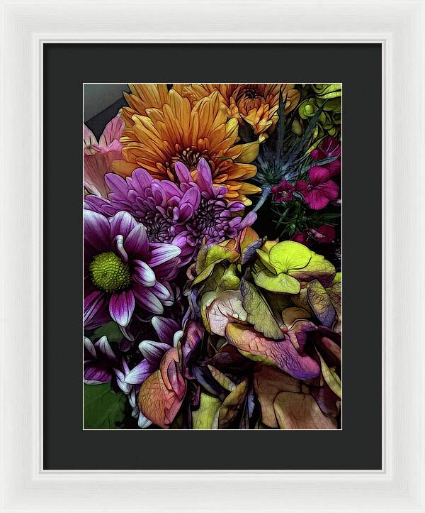 October Flowers 6 - Framed Print