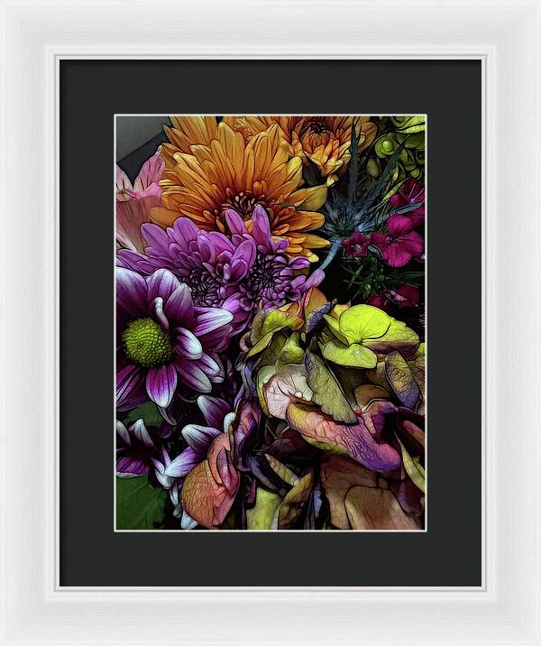 October Flowers 6 - Framed Print