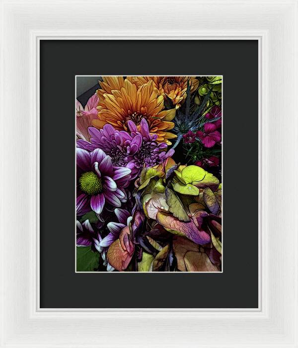 October Flowers 6 - Framed Print