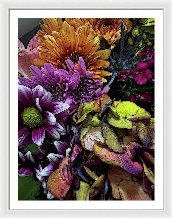 October Flowers 6 - Framed Print