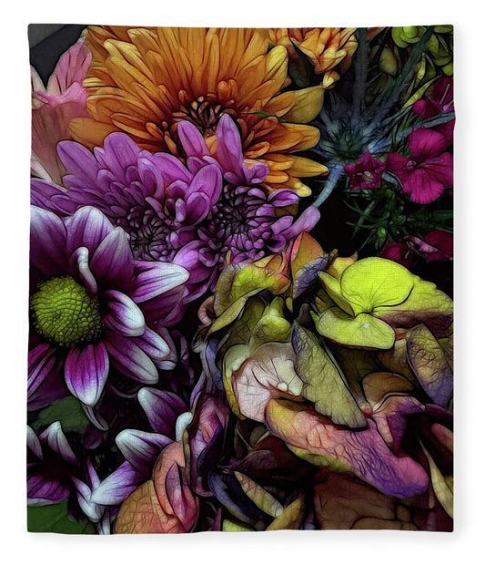 October Flowers 6 - Blanket