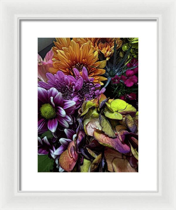 October Flowers 6 - Framed Print