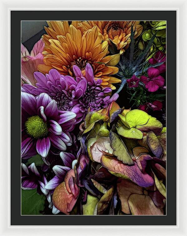 October Flowers 6 - Framed Print