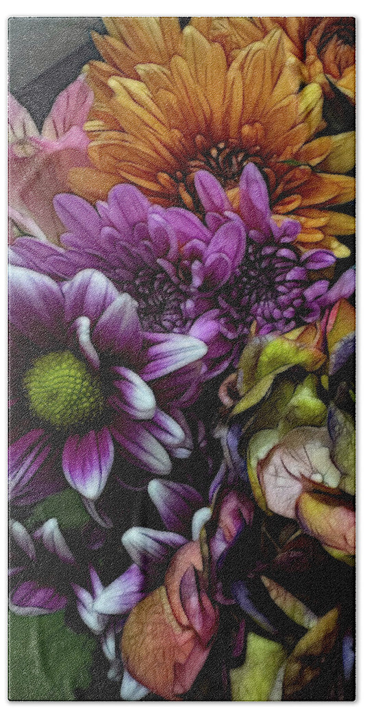 October Flowers 6 - Bath Towel