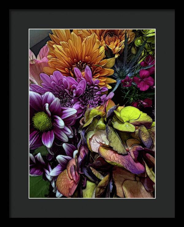 October Flowers 6 - Framed Print