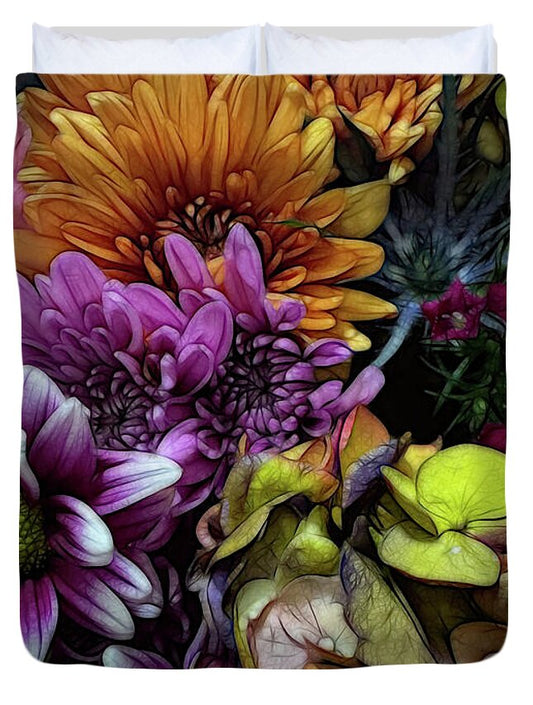 October Flowers 6 - Duvet Cover