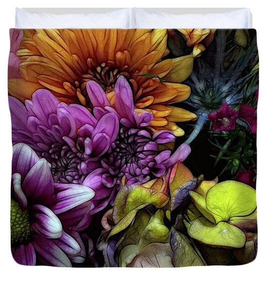 October Flowers 6 - Duvet Cover