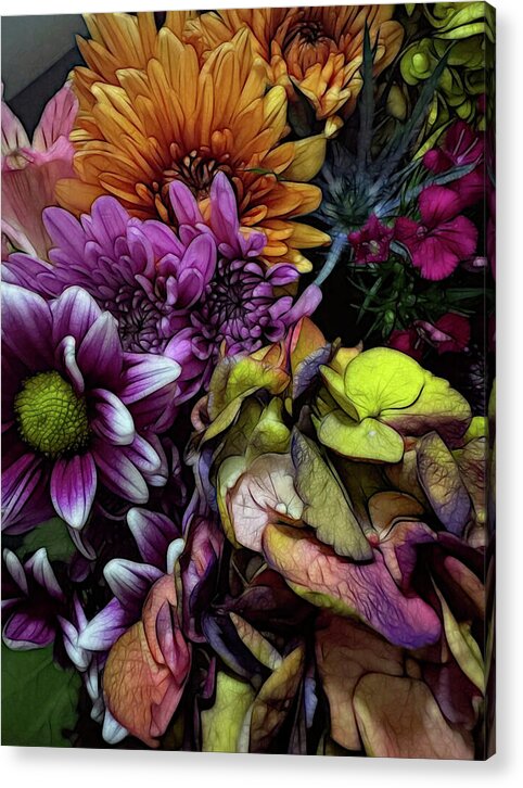 October Flowers 6 - Acrylic Print