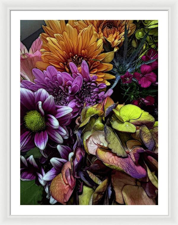 October Flowers 6 - Framed Print