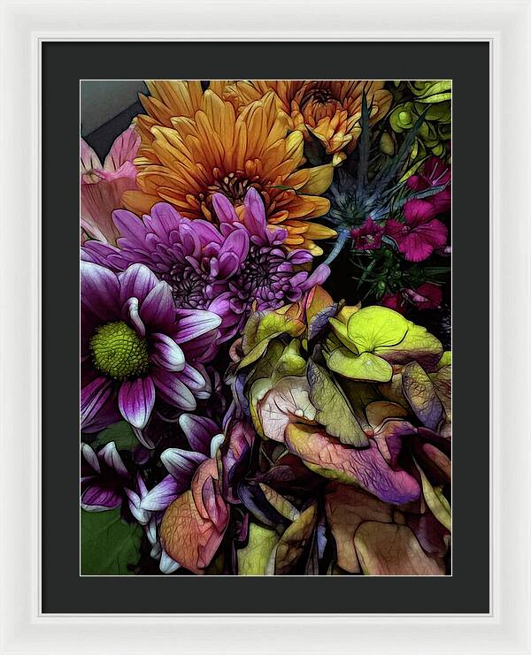 October Flowers 6 - Framed Print