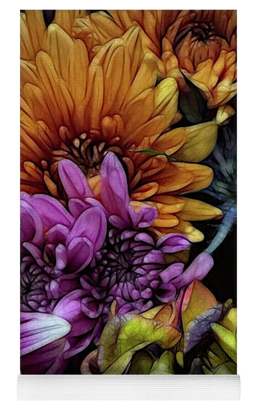October Flowers 6 - Yoga Mat