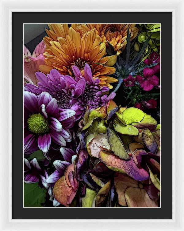 October Flowers 6 - Framed Print