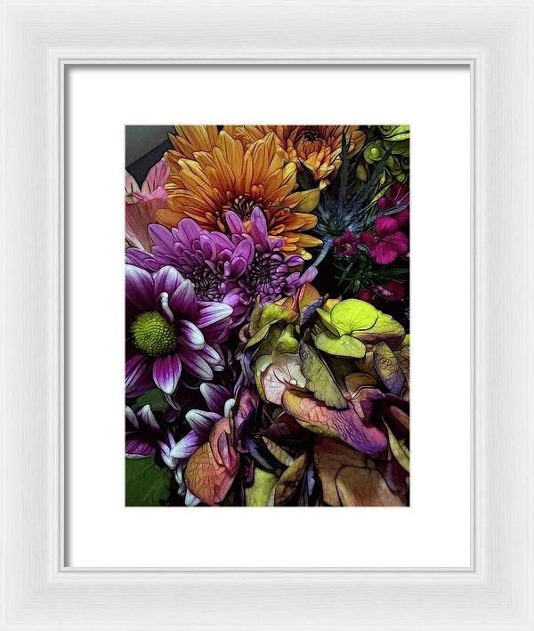 October Flowers 6 - Framed Print