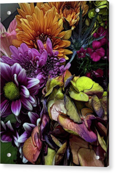 October Flowers 6 - Acrylic Print