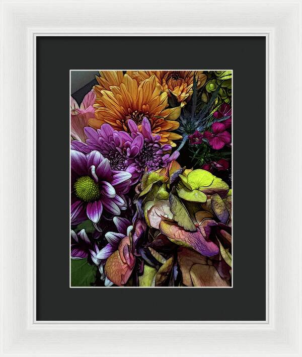 October Flowers 6 - Framed Print