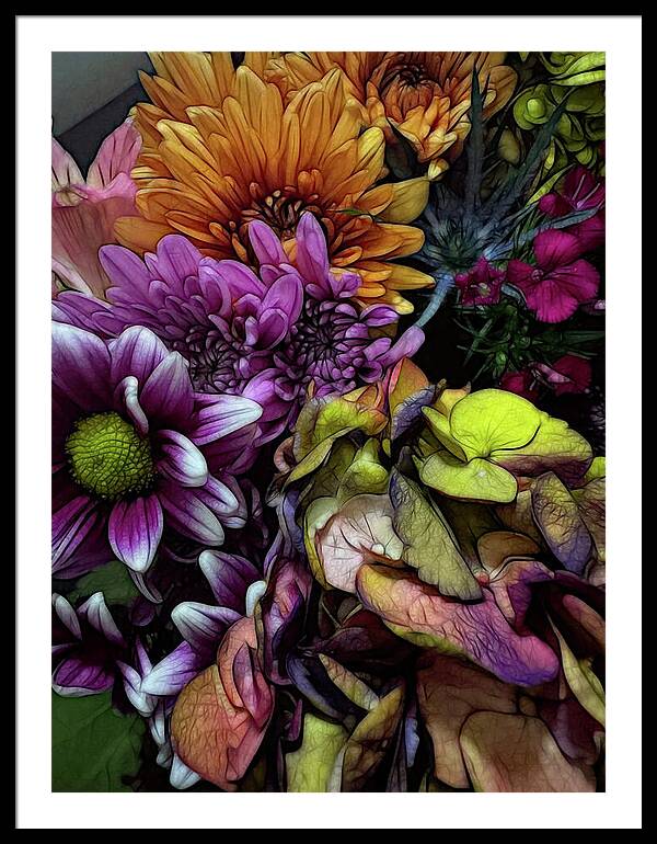 October Flowers 6 - Framed Print