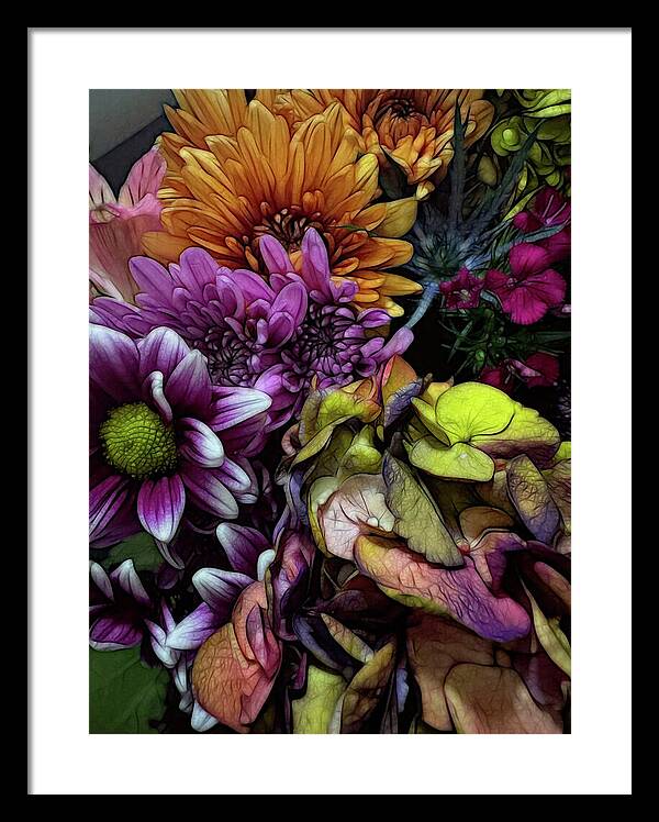 October Flowers 6 - Framed Print