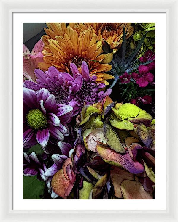 October Flowers 6 - Framed Print