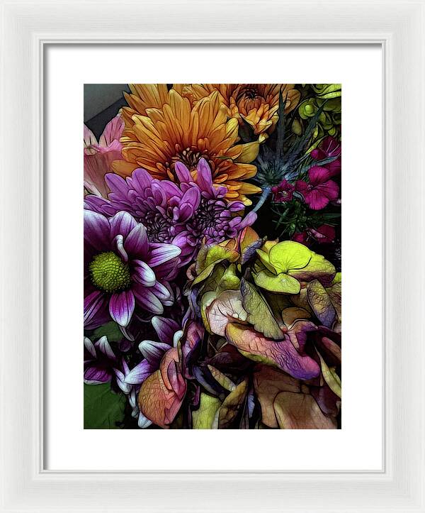 October Flowers 6 - Framed Print