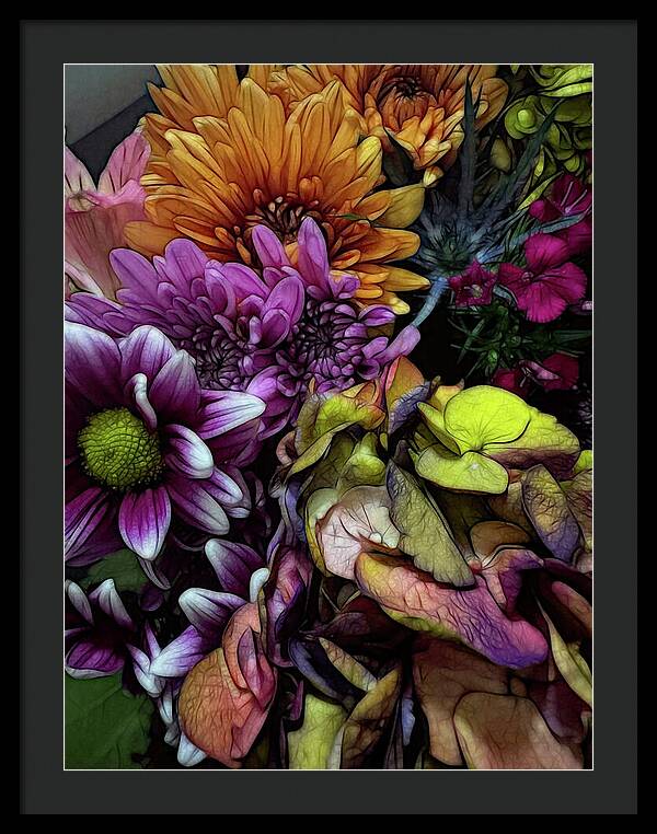 October Flowers 6 - Framed Print