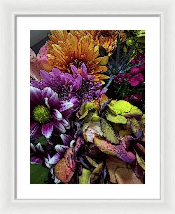 October Flowers 6 - Framed Print